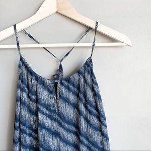 Navy and White Racerback Tank top